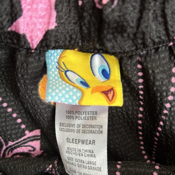 Warner Brothers Tweety Bird Pajama Pants Womens Lounge PJ - Picture 3 of 11